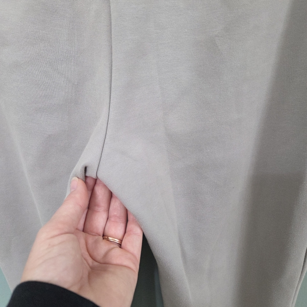Fishers Finery Womens Tall Grey Pants Large Pullon Stretch Business Casual Comfy - Picture 10 of 11
